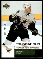 2002-03 Upper Deck Foundations Steve Ott Rookie 0611/1250 Dallas Stars #167