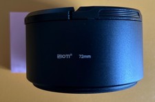 SIOTI 72mm Lens Hood, Matte Treatment Inside, Aluminum Material, with Lens Cap