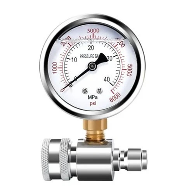 #ad Pressure Washer Gauge with 3 8 Inch Quick Connect Heavy Duty Pressure Gauge for $23.39
