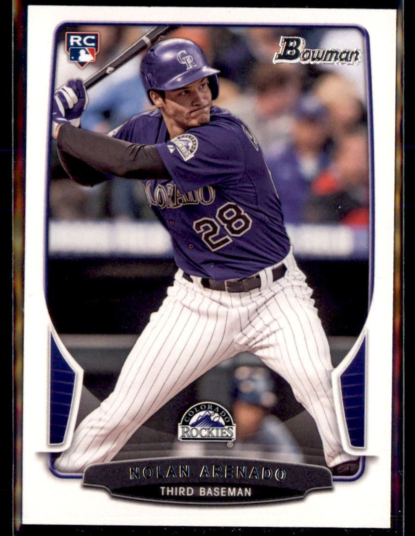 2013 Bowman Draft Picks & Prospects Nolan Arenado RC Colorado Rockies #41