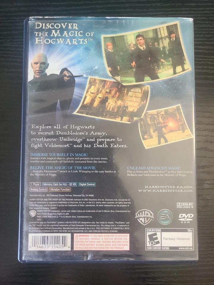 Probado Harry Potter y la Orden del Fénix PS2 CIB Juego, Estuche y Manual Foto 3 de 4
