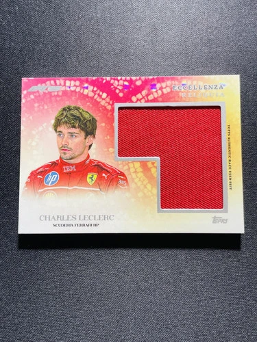 2025 Topps Eccellenza F1 Race Used Suit Relic Reliquia Charles Leclerc #8 JS72