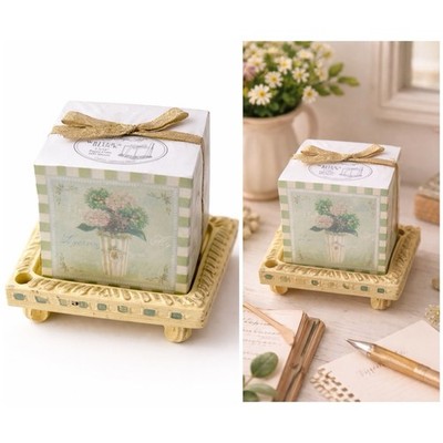 French Bouquet Writer s Block Set By Lady Jane Ltd. Decorative Notepad & Tray