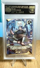Tobirama Senju NR-CR-020 Naruto Kayou Card AI Grade Mana 10 Gem Mint