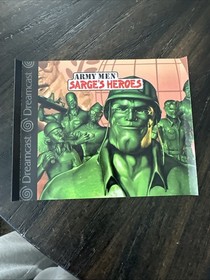 Sega Dreamcast Back Cover Art Only Army Men Sarges Heroes 