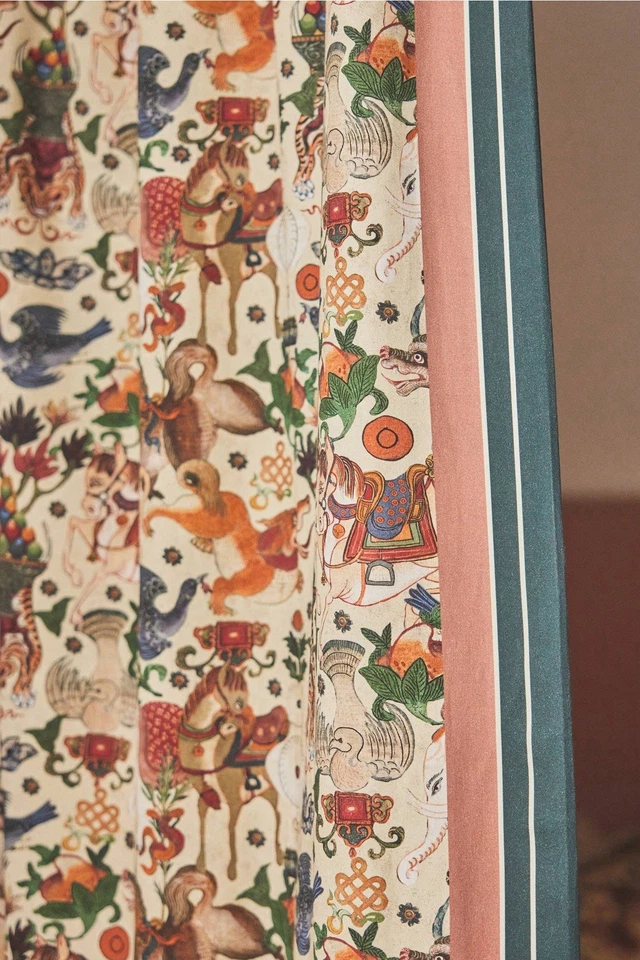 Anthropologie Mind The Gap Cortina de Algodón Encantamiento Popular Imperial Místico Nueva con Etiquetas Foto 2 de 4