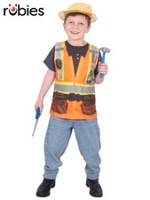 Construction Worker Costume, Child - 6-8 Years - Rubbies Deerfield