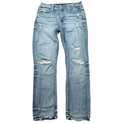 BKE Buckle Alec Jeans Mens Tag 31x30 Distressed Blue Denim (31x29)