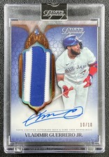 VLADIMIR GUERRERO JR. 2025 TOPPS DYNASTY VERTICAL GAME-USED PATCH AUTO 10/10