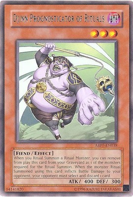 Yu-Gi-Oh Card - ABPF-EN038 - DJINN PROGNOSTICATOR OF RITUALS (rare) - NM
