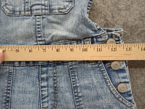 Jordache Denim Girls Jeans Overalls M7/8 Wide Leg - Picture 3 of 17