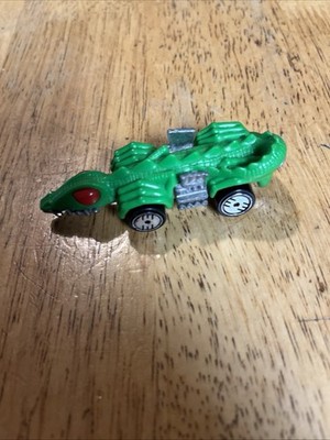 VTG 1985 Hot Wheels Speed Demons Fangster Alligator Dragon Green Diecast 1:64 !