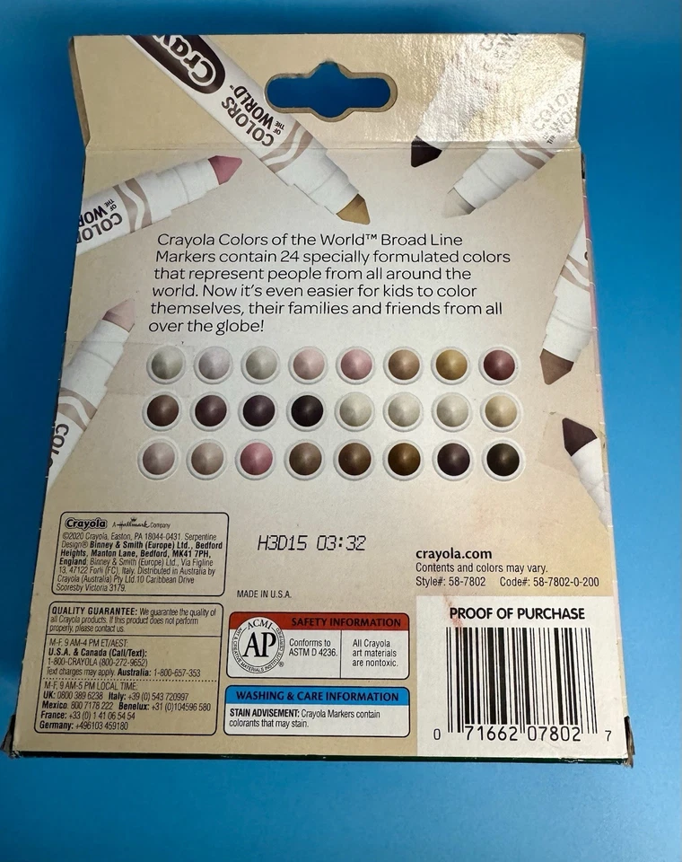 Crayola Colors of the World 24 Box Markers, Inclusive Skin Tones - Image 3 of 4
