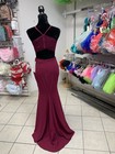 Sz 5 Burgundy Maroon Lace Racer Back Prom Homecoming Pageant Formal Dress NWT — photo 3