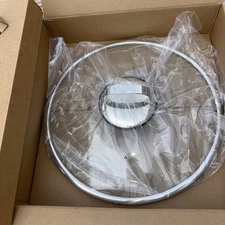 Livwell Brands Diamond Clad Hybrid 14" Tempered Glass Lid with Silicone Rim Vent