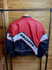 Vintage 70s Dainese Leather Motorcycle Jacket – Cafe Racer – Size 50 Italy