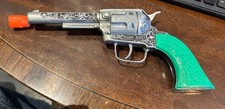 Vintage Pony Boy Cap Gun RARE GREEN GRIPS