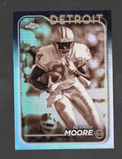 2024 Topps Chrome Football Herman Moore Sepia Refractor Detroit Lions#69