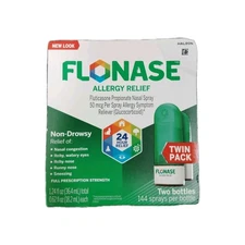 Cracked Package Flonase Allergy Relief Nasal Spray 2 x144 Sprays exp 4/2026+