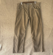 Levis 549 Low Loose Corduroy Pants Mens 36x29 Tan Brown - SIZE NOTE