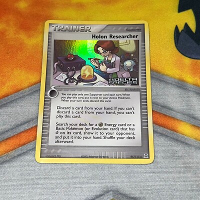 Holon Researcher ~ 95/113 ~ Stamped Holo EX DELTA SPECIES MODERATE PLAY Pokemon