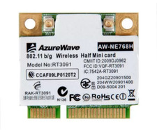 AzureWave AW-NE768H Wireless WLAN Half Mini Wi-Fi Card 802.11b/g