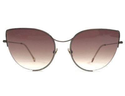 Nathalie Blanc Sunglasses ALEXANDRA 622 Brown Gray Cat Eye Brown Gradient Lenses
