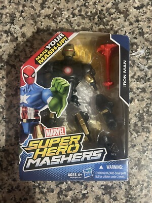 Marvel Super Hero Mashers Iron Man Toy Action Figure Hasbro 2013.