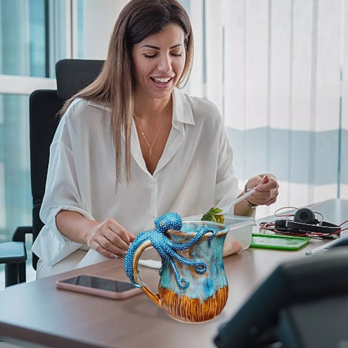 Unique Handmade Octopus Mug - Perfect Gift for Coffee Lovers! - Picture 2 of 13