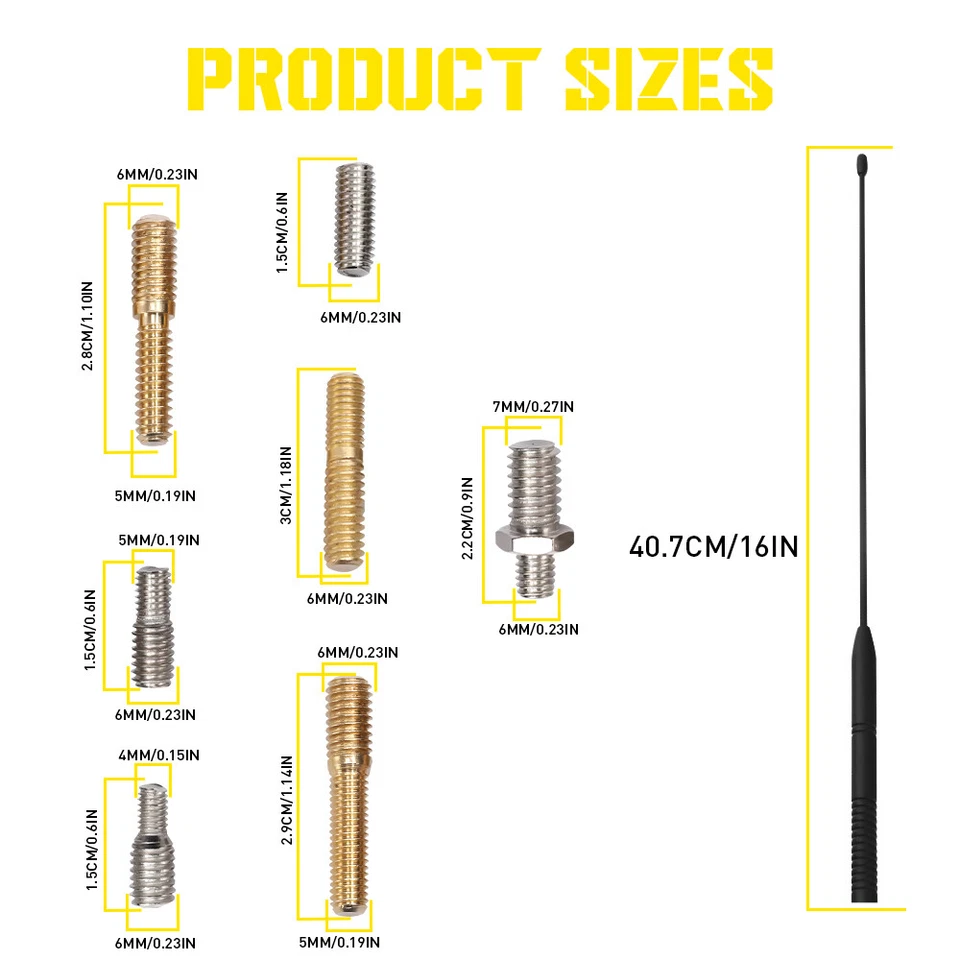 2 антенны 16 дюймов для Harley Davidson Tri Road King Street Electra Glide 1986-2023 - Изображение 4 из 4