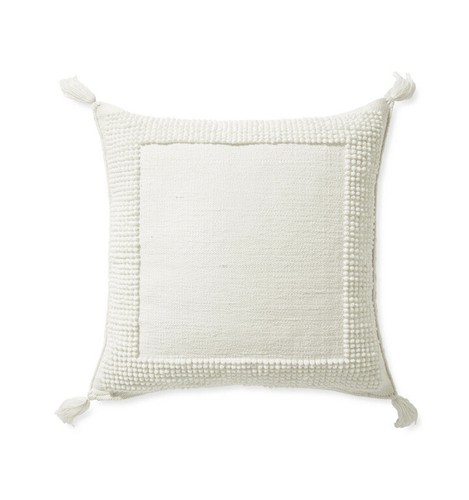 Serena & Lily Montecito Floor Pillow Natural White Hand Woven - 第 1/3 張圖片