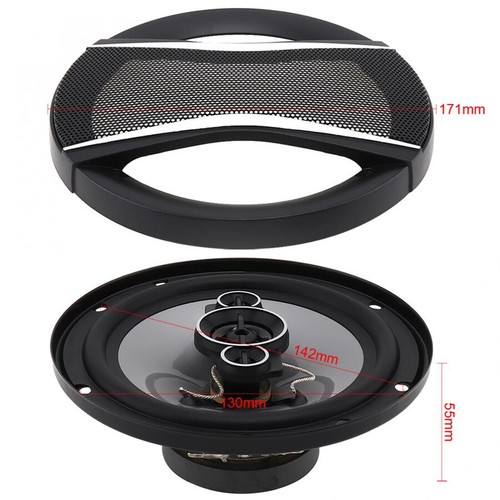 Car HiFi Coaxial Speaker Auto Audio Music Stereo Full Range Frequency Speakers - Picture 5 of 12
