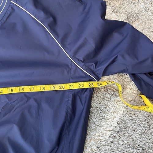 Foot Joy Wind Shirt Womens M Navy Blue Vneck Pullover Golf Lightweight Jacket - Picture 9 of 11