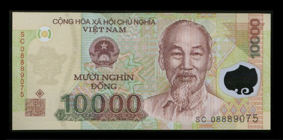Billete de 30.000 Dong vietnamitas uno 20000 y uno 10000 moneda extranjera de Vietnam Foto 2 de 3