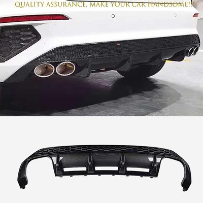 Carbon Fiber S3 Style Rear Bumper Lip Diffuser Bodykit 1PC For Audi A3 2022-2024