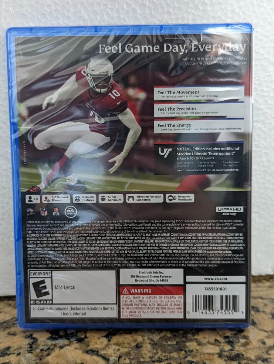  Madden NFL 21 Next Level Edition - PlayStation 5 : Electronic  Arts: Everything Else