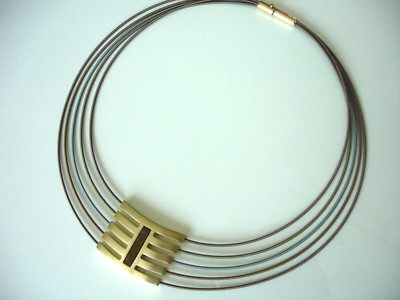 Pierre Lang Kette Collier GO Tigerauge w. NEU Katalogpreis 189 