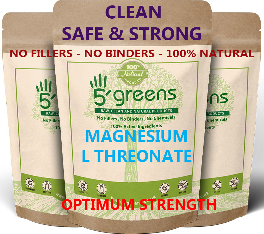 Magnesium L Threonate Capsules 650mg Clean No fillers Pure Magnesium