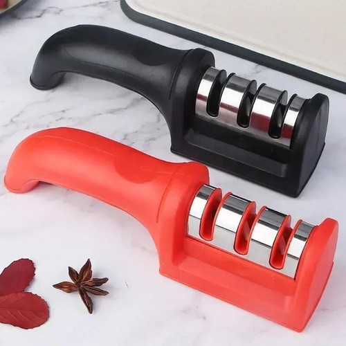 3-segment Knife Sharpener Stainless Steel Kitchen Tool for All Knives - Picture 14 of 26