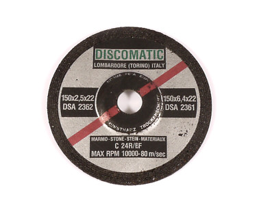 PRL) ABRASIVE SANDING DISC DISCOMATIC 150mm MARBLE BRICKS STONE DISC