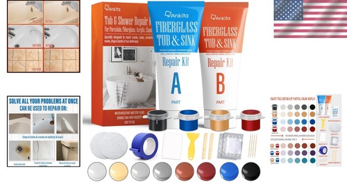 All-in-One Fiberglass and Acrylic Tub Repair Kit - Environmentally Friendly - Picture 2 of 10