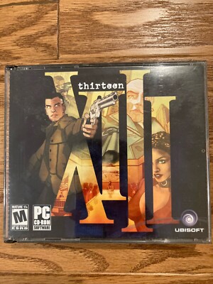XIII Thirteen PC CD-ROM Windows Computer Video Game Ubisoft 4 Discs