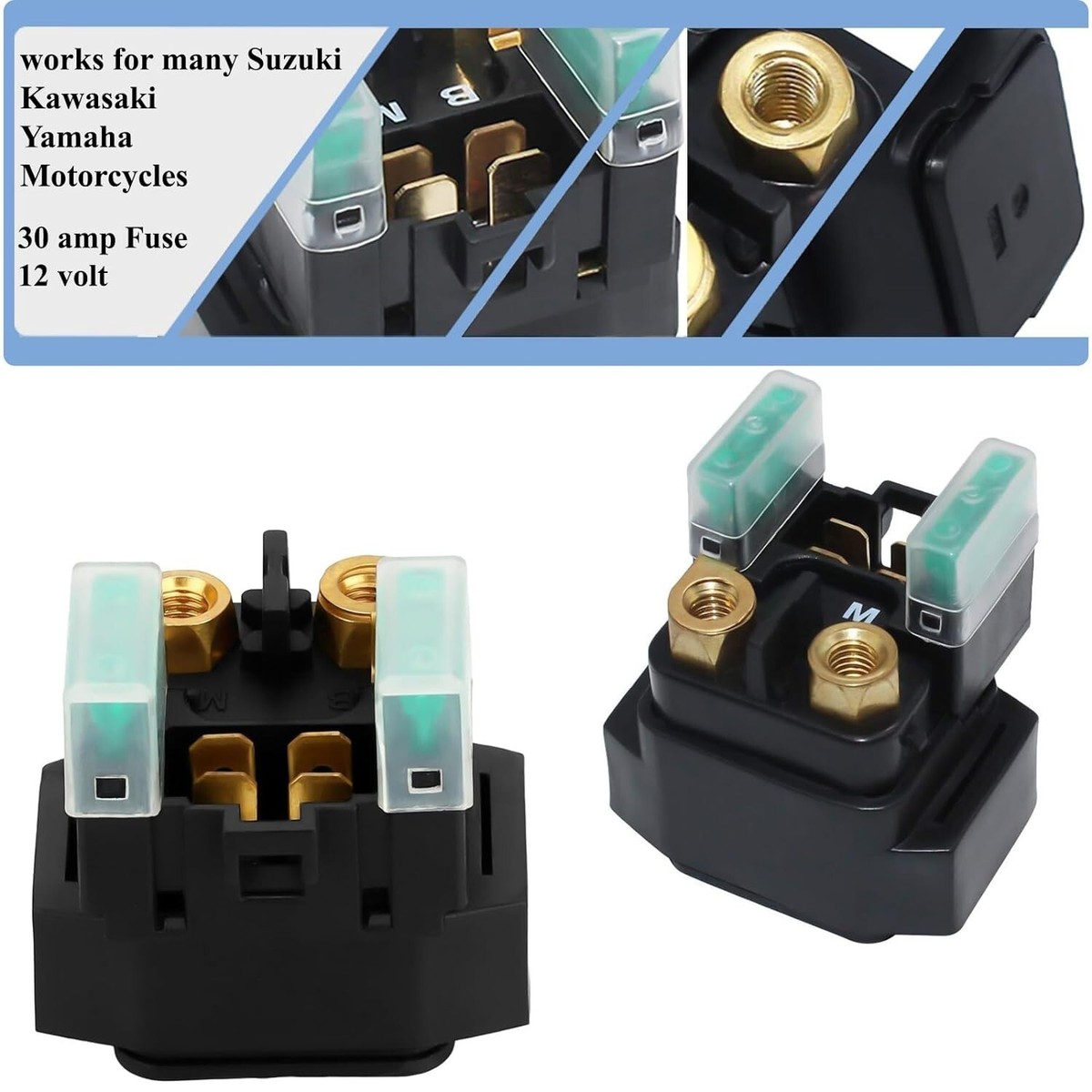 Relè Avviamento Solenoide Per Yamaha Raptor 350, Grizzly 350 E Altri Modelli (sostituisce 4SV-81940-00) - 2