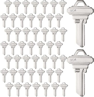 50PCS Uncut Key Blanks SC4 (6SH1) Blank Keys Copper Structures Blank Keys(SC4)