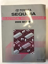 2009 Toyota Sequoia Electrical Wiring Diagram Manual EWD OEM WATER 09