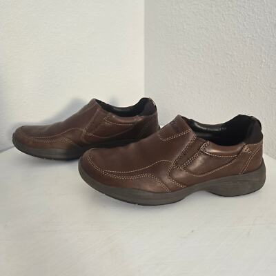 Men\'s Clarks Slip On Brown Oxford Loafers - Size 9.5 M s-l400.jpg main image 3