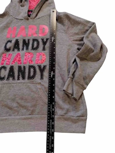 Hard Candy XL (15-17) Juniors Gray w/pink hoodie - 第 4/6 張圖片