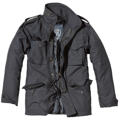 Brandit M65 Feldjacke Jacke Standard schwarz S-7XL Winterjacke Parka mit Futter