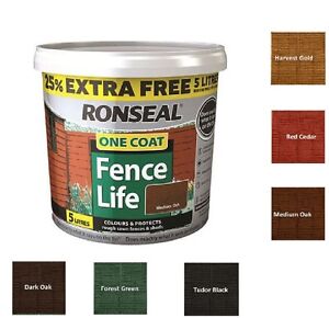 Ronseal Wood Stain Colour Chart