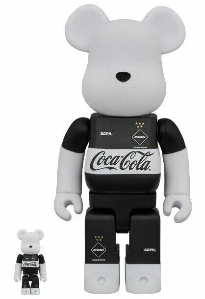 BE@RBRICK Medicom toy Bearbrick FCReal Bristol x COCA-COLA 100% & 400%